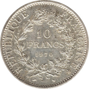 Pièce 10 francs Hercule - acheter des pièces d'argent