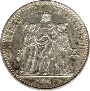 Pièce 10 francs Hercule - acheter des pièces d'argent