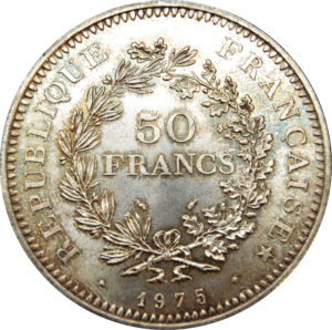 Pièce 50 francs Hercule - acheter des pièces d'argent